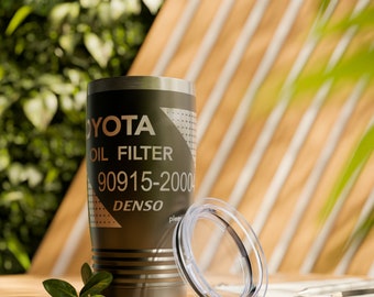 For Toyota Mechanics JDM Oil Filter 90915-20004 funny gift for overlanders camping vacuum Tumbler 20oz hot cold beverages