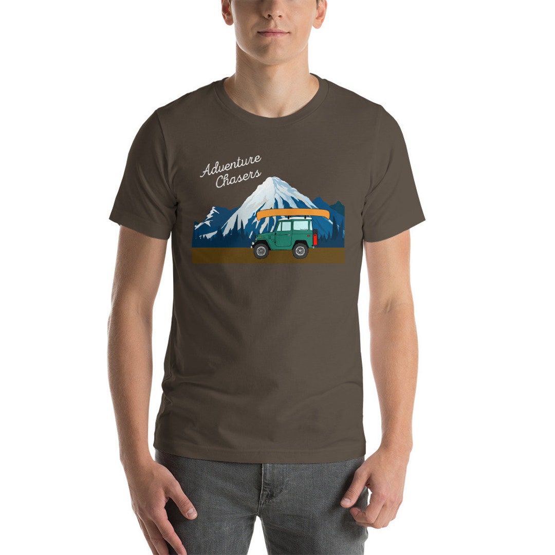 【JEEP】Camping Big Logo Half T-shirt Toyota Land Cruiser FJ40 Shirt Adventure Chasers Overland