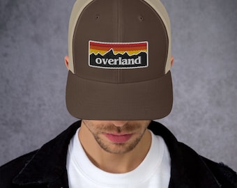 Toyota Overland Trucker Hat Tacoma 4Runner Land Cruiser 4Runner Tacoma GX460 Offroad Retro Patch Cap