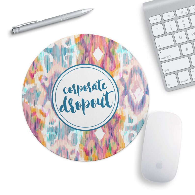 Girly Mouse Pad Gift For Business Owner Funny Desk Decor Etsy