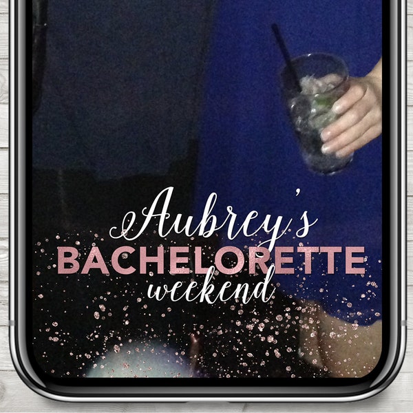 Bachelorette weekend filter, Bachelorette snapchat filter, Bachelorette facebook Filter, snapchat geofilter, Bachelorette party, Rose Gold