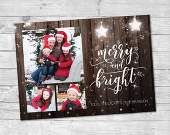 2019 new year card template holiday card photo happy new etsy