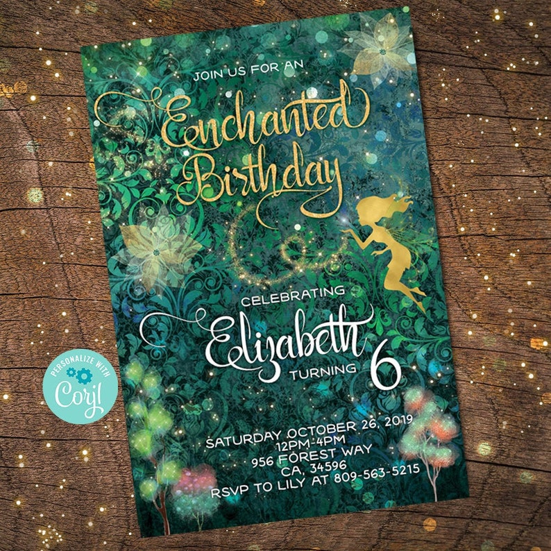  Enchanted Forest Invitation Template Free 