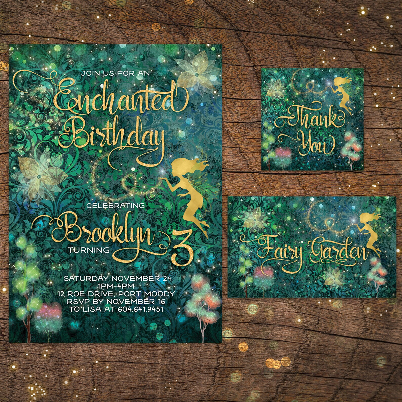 Enchanted Forest Invitation Enchanted Invitation Fairy Etsy