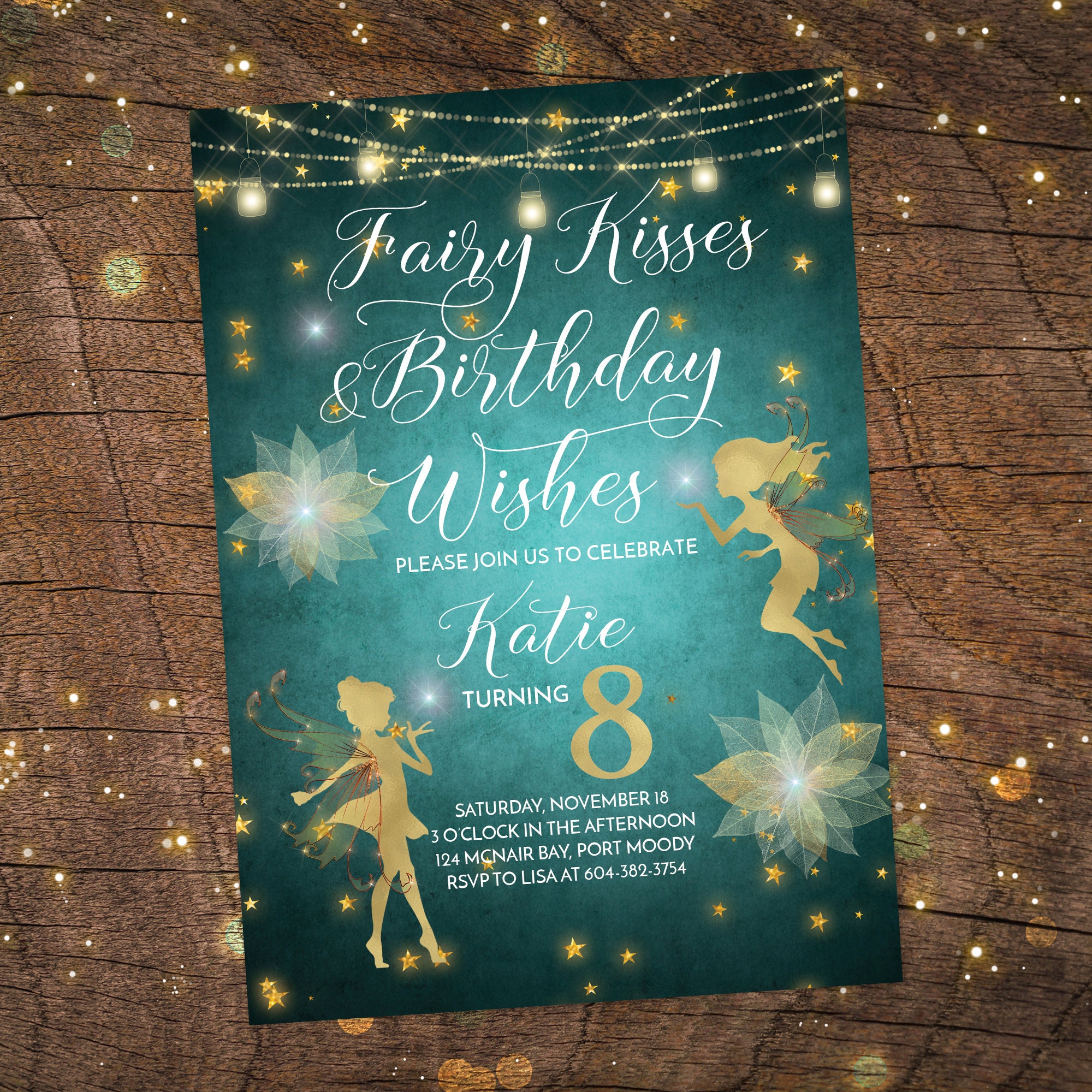 Fairy Invitation Enchanted Birthday Fairy Garden Party | Etsy