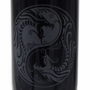 Dope Jars - 1 Liter Herb Storage, Stash Jar - with Yin-Yang Deep Etched