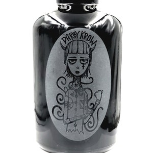 Dope Jars - 2 Liter Apothecary - with Darby Krow &quot;Goth Girl&quot; Deep Etched