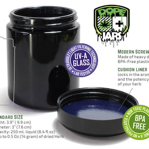 250ml &quot;Incognito&quot; Ultra Violet Dope Jar