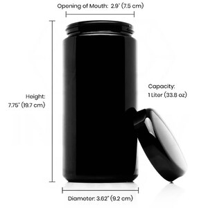 1 liter &quot;Incognito&quot; Ultra Violet Dope Jar