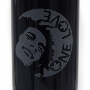 Dope Jars - 1 Liter Herb Storage, Stash Jar - with One Love Deep Etched