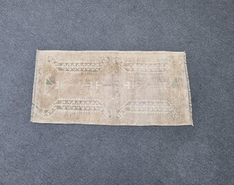 2x3 Vintage Rug(1.7x3.1 ft)Entry Decor Rug,2x3 Mat Rug,Pillow Rug,2x3 Area Rug,2x3 Vintage Rug,Yastik Rug,Knotted Rug,2x3 Wool Rug,Mat Rug