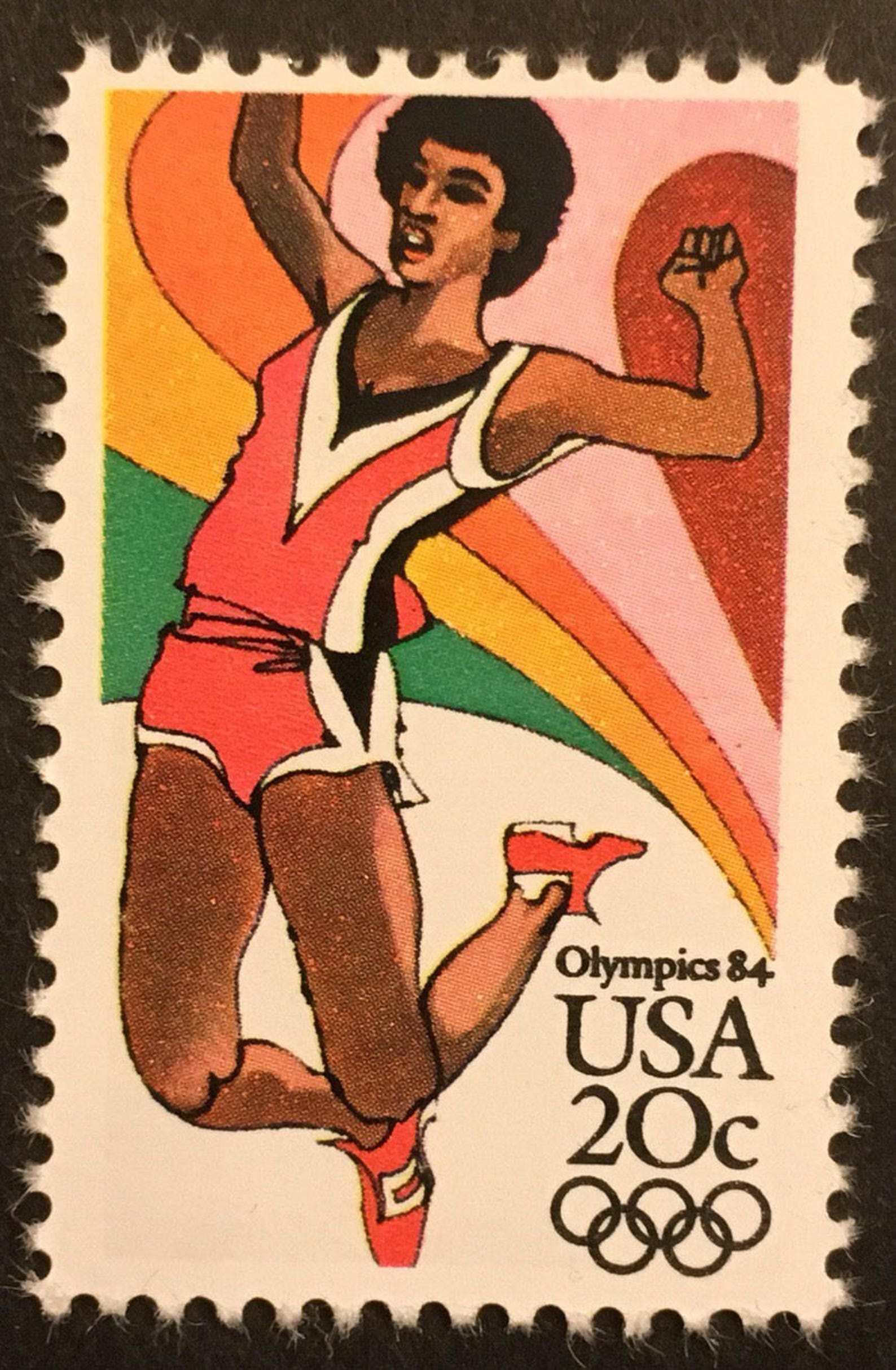 1984 Summer Olympics on Stamps collector Stamps Mint Etsy