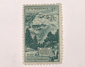 Mt.Rushmore - Black Hills - South Dakota - US mint Postage Stamp-1952
