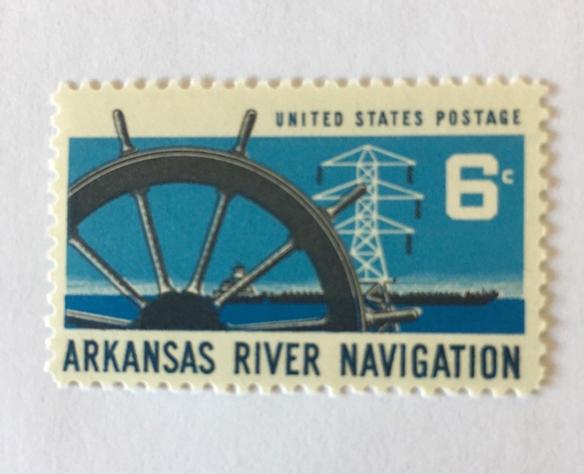Arkansas River Navigation Postage Stamp US Mint Postage Etsy