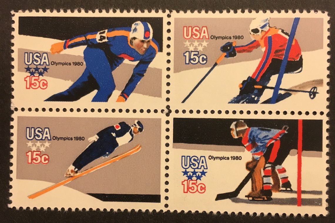Juegos Olímpicos de Invierno 1980 Esquí patinaje hockey Etsy España Juegos Olímpicos de Invierno 1980 Esquí patinaje hockey Etsy España