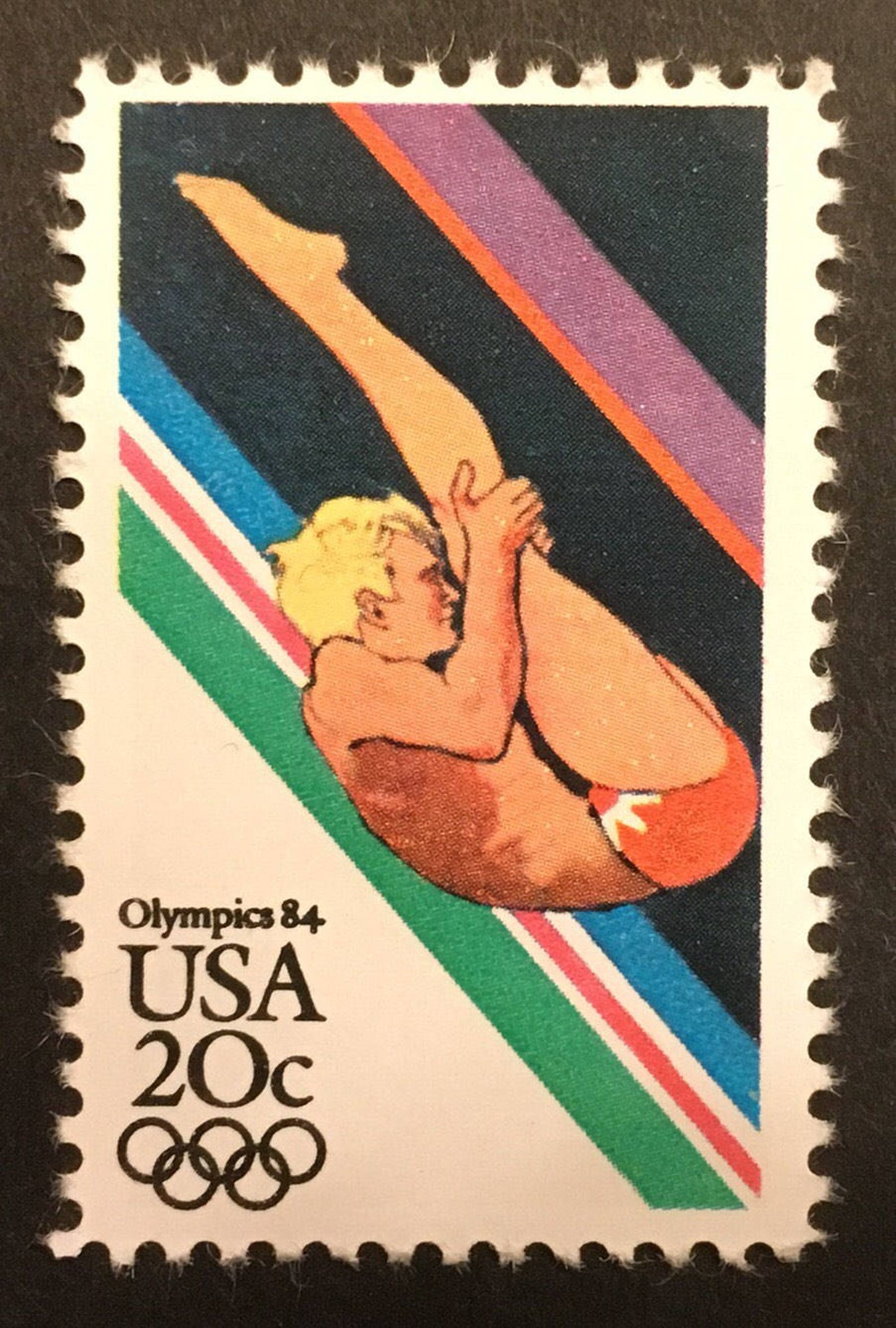 1984 Summer Olympics on Stamps collector Stamps Mint Etsy