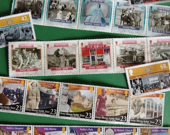 Surtido de sellos postales de la ISLA DE MAN - Sin goma - 26 sellos con un valor nominal de 8 libras - circa 2005.