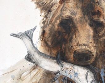 ""Wild Catch"" ""Bär und Fisch"""