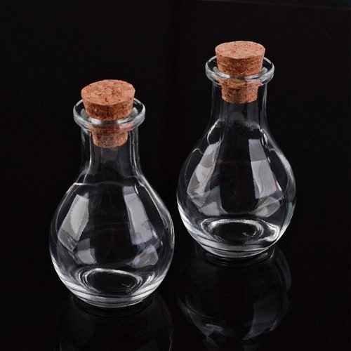 24 Units 20ml 50ml 65ml 90ml Glass Seal Bottles With Silver | Etsy