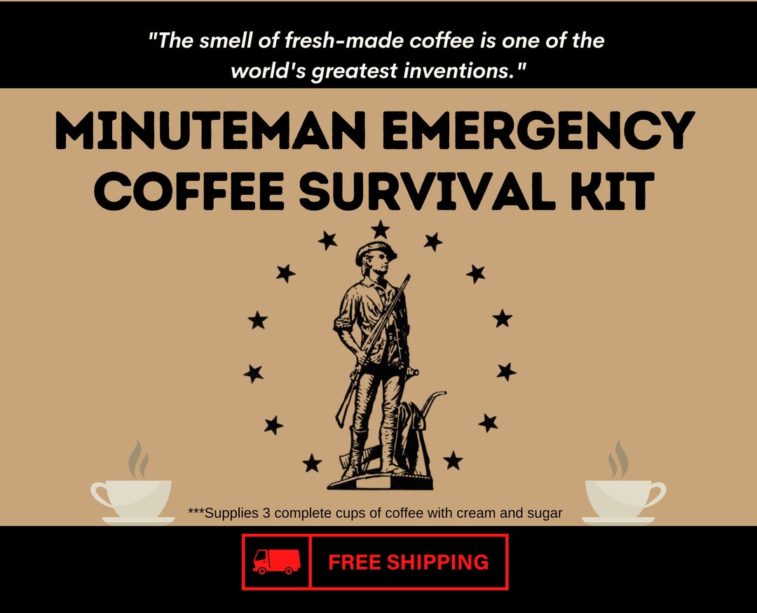 Emergency Coffee Survival Kit Perfect for Survival Kits Etsy