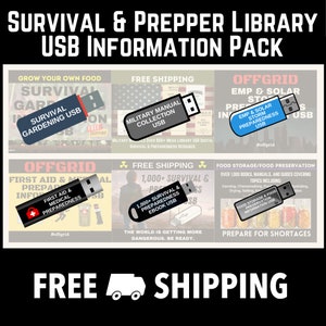 The Modern Minuteman Survival & Preparedness Information 6 USB Collection - SHTF | Economic Collapse | Prepper | Next Great Depression