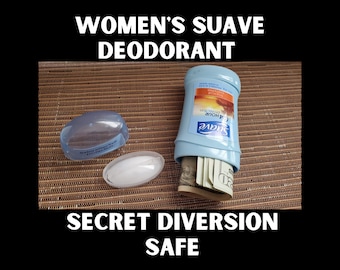 Full Size Suave Deodorant Diversion Stash Can Secret Stash Hidden  Private Storage - Free Shipping | Hide Summer Camp Valuables | Jewelry