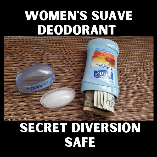 Full Size Suave Deodorant Diversion Stash Can Secret Stash Hidden  Private Storage - Free Shipping | Hide Summer Camp Valuables | Jewelry