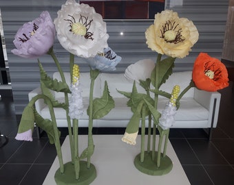 Large paper flowers - Interior Decor- Photo shoot props - Shop Window display - Wedding Decor - Bridal Shower decor