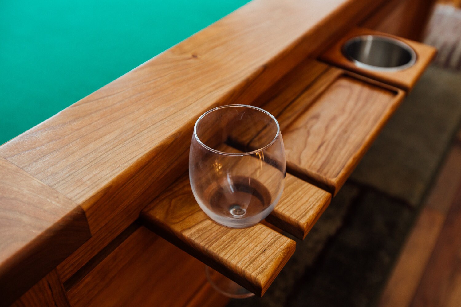 Cherry Board Game Coffee Table With Accessory Rail & Storage Etsy