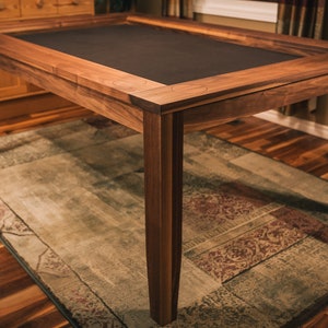 Walnut Board Game Table With Cupholder Fills and Inset Cover - Etsy