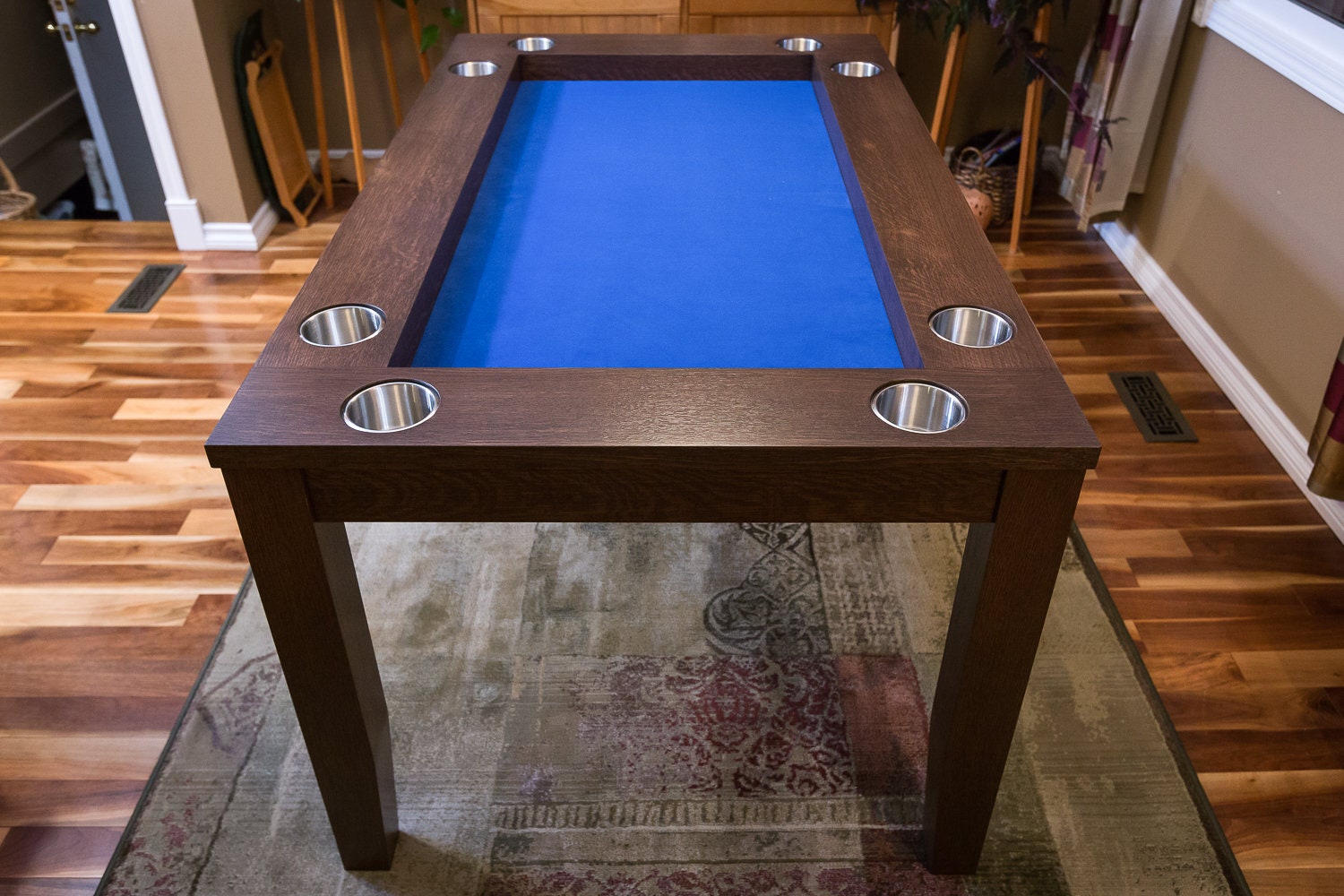 White Oak Board Gaming/Dining Table With Three Piece Cover Etsy