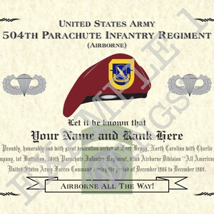 2nd Bn 504th Airborne Infantry Regiment 82 ABN DIV beret flash patch m/e A 2nd Bn 504th Airborne Infantry Regiment 82 ABN DIV beret flash patch m/e A