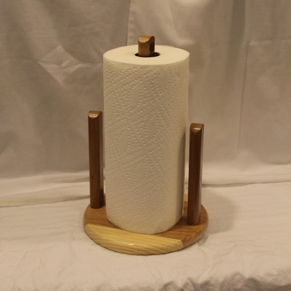 Wooden Paper Towel Holder Etsy