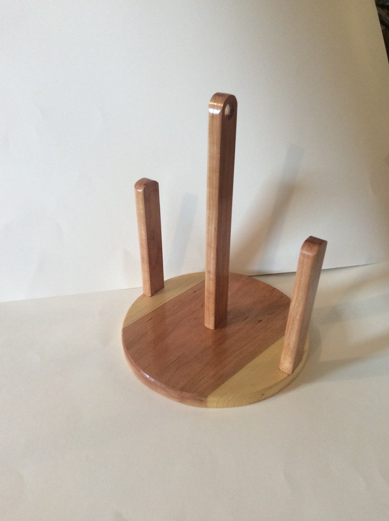 Wooden Paper Towel Holder Etsy
