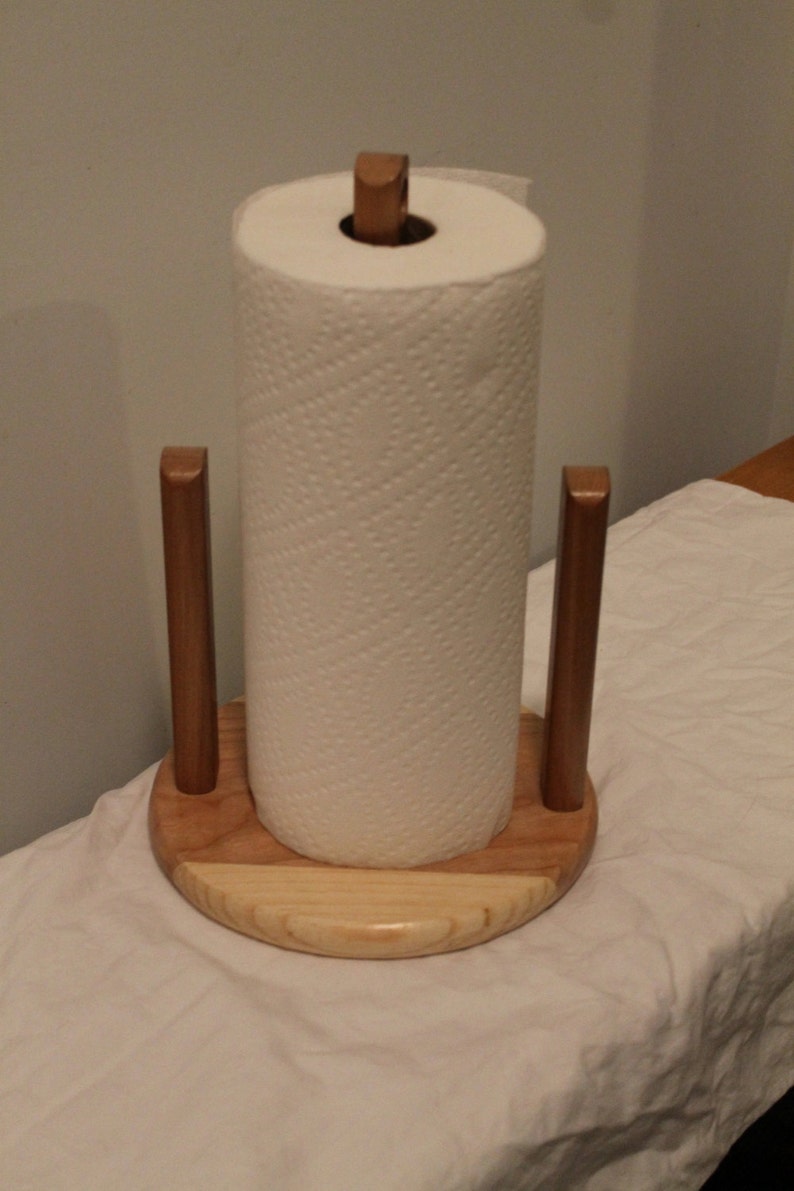 Wooden Paper Towel Holder Etsy