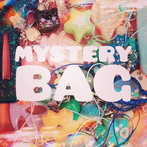 Small Resin Charm Mystery Bags - Handmade OOAK Resin Accessories