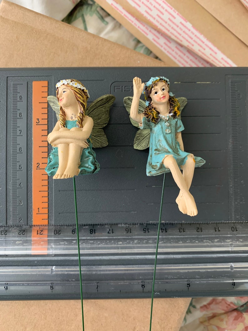 6 pc Fairies Set Fairy Garden Fairy Decoration Figurines Resin Etsy