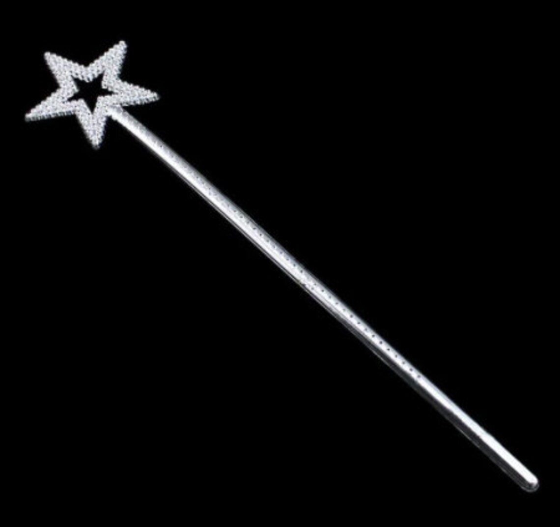 Star Magic Wand Princess Party Dress up Magical Shinny Glitter Etsy