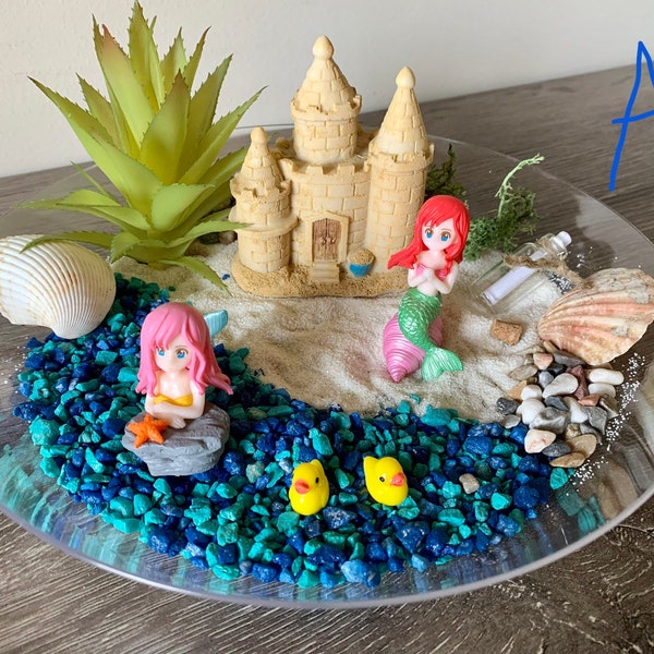 Mermaids Garden Kit Under The Sea Party Ariel Mermaids Fairy Oceon Sea Little Mermaid Mermaids Birthday Pick me up gifts Note Geriatrics Kit