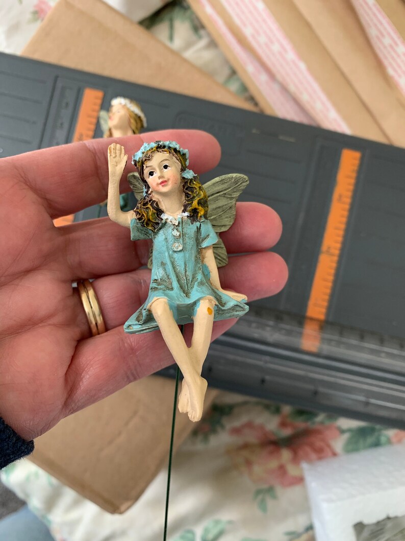 6 Pc Fairies Set Fairy Garden Fairy Decoration Figurines Resin Etsy