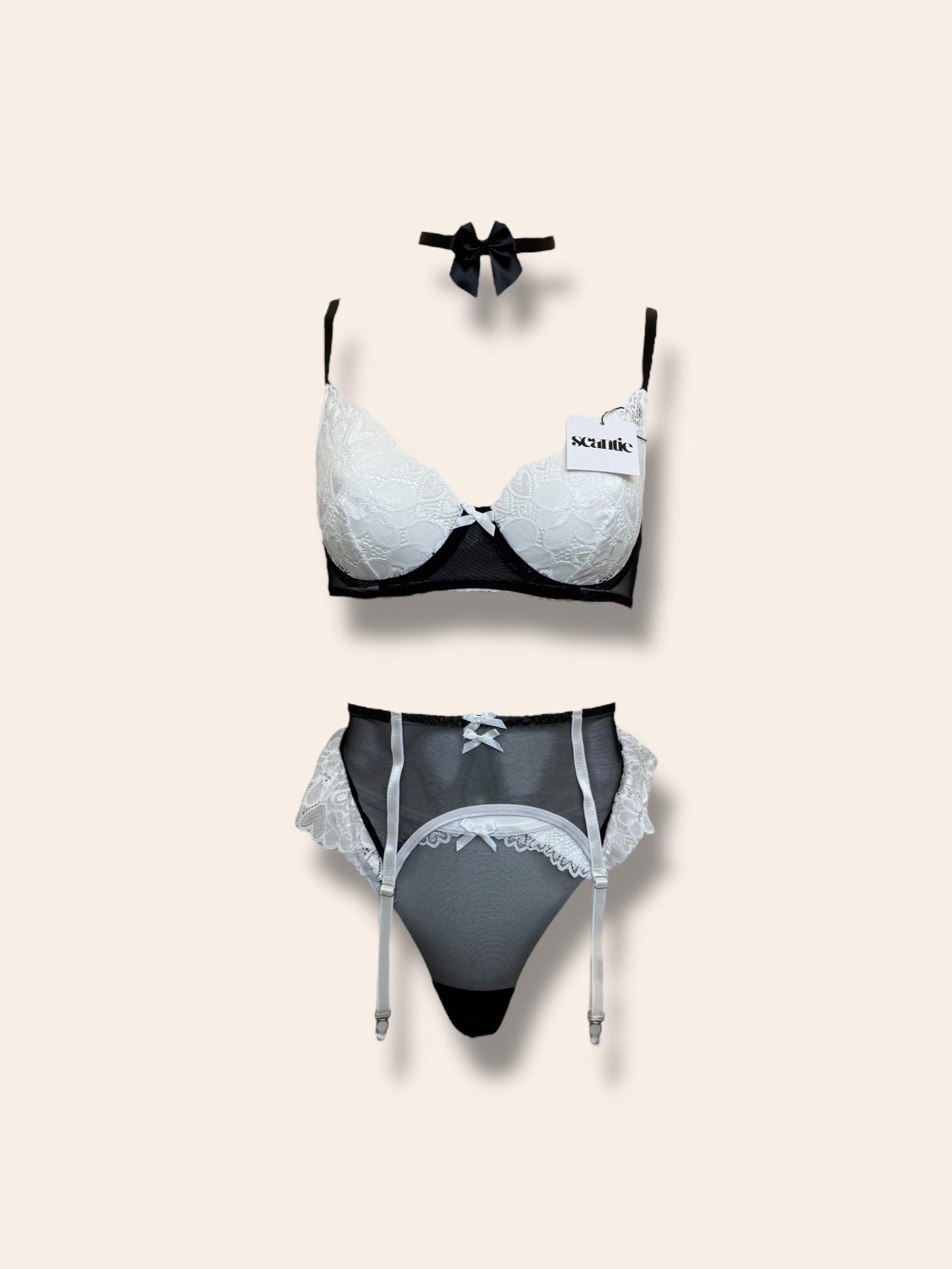 Black & White Floral Heart Soft Lace Lingerie Set With, Garter Belt, Choker, Thigh High, Gift for Women - Etsy Black & White Floral Heart Soft Lace Lingerie Set With, Garter Belt, Choker, Thigh High, Gift for Women - Etsy