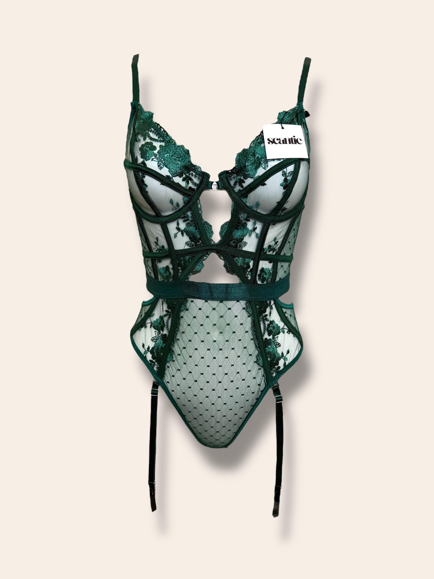 Emerald Green Garter Belt - Etsy