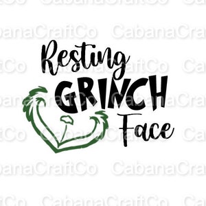 Resting Grinch Face Digital Download