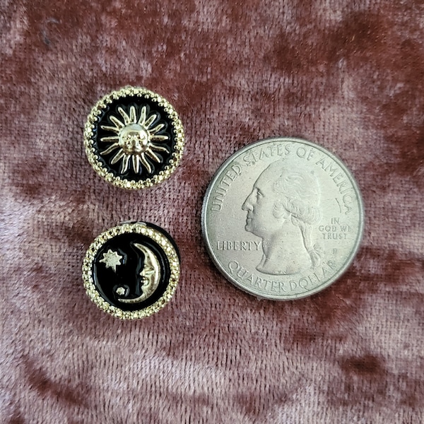 GOTH CROC Sun/Moon Medallion Coin croc charms