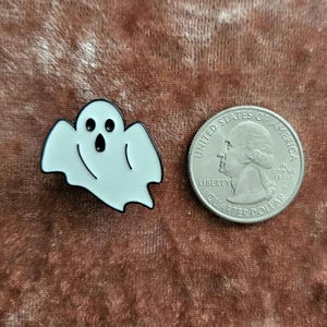 GOTH CLOGS 'Shoe Charm' Black Metal, White Sheet Ghost shoe charm