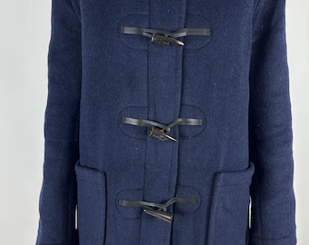 Duffle-coat London Tradition Taille 40 L/XL Bleu marine vintage Angleterre Rare