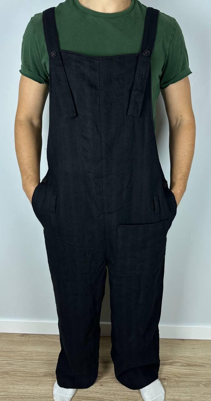 Aleksandr Manamis Overall Jumpsuit M/L Oversized Wool Linen Rare