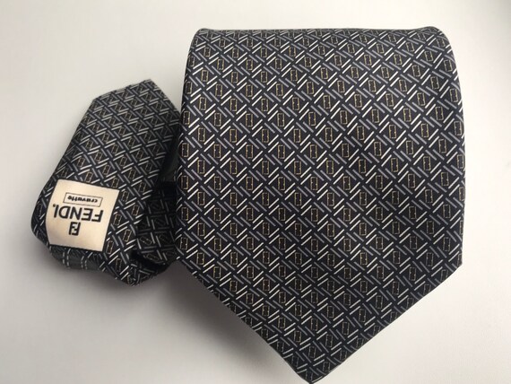 fendi monogram tie