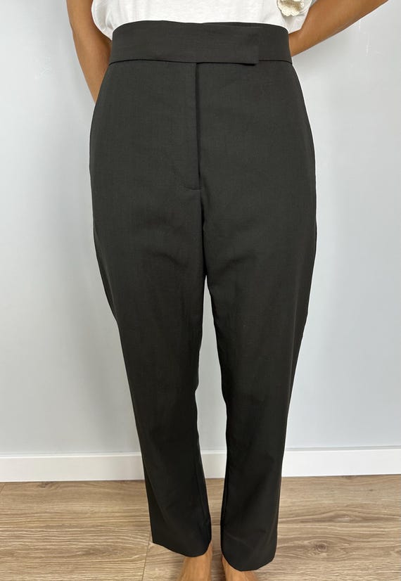 Studio Nicholson Decrease Pants Wool Olive Green … - image 1