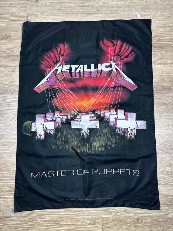 Metallica Master of Puppets Cloth Banner Officially Licensed 1994